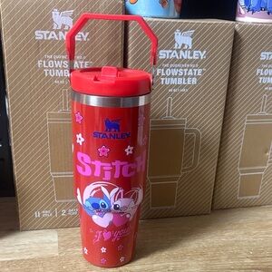 Stanley Red Stitch Tumbler with Handle
